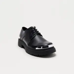 Chunky Lace Up Shoes - Black