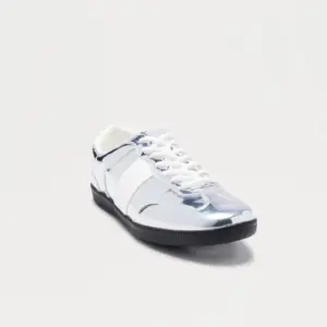 Lace Up Sneakers - Silver