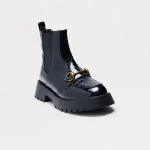 Gavin Hardware Booties - Black