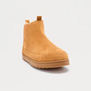 Faux Suede Chelsea Boot - Tan