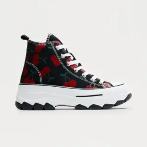 High Top Sneakers - Black
