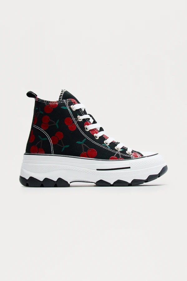 High Top Sneakers - Black